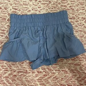 Blue get your flirt on free people movement shorts size small